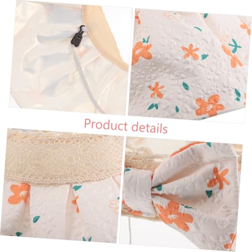 VANZACK Little Floral Sun Visor Hat Outdoor Cap for Summer Travel Wide Brim UV Protection Secure Fit for Active Play Stylish Decorative Bucket Hat Multi3