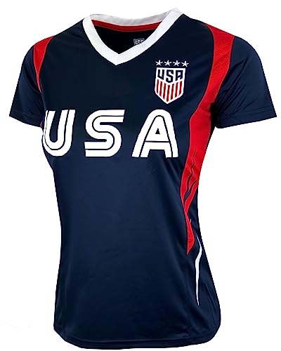 Icon Sports U.S. Soccer Women's Gameday Shirt Navy XL