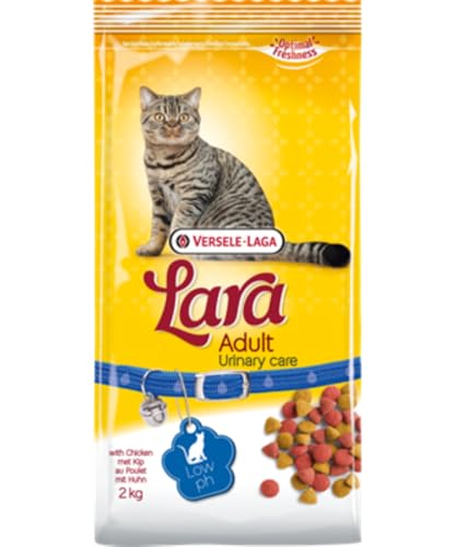 Versele-Laga Lara Adult Urinary Care | 2 kg | Alimento seco con Pollo para Gatos Adultos a Partir de 1 año | Especialmente formulado para Ayudar al tracto urinario