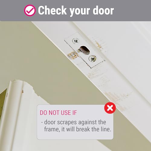 Image of Zip 'n Hang Wreath Hanger for Front Door, White, 1 Pack