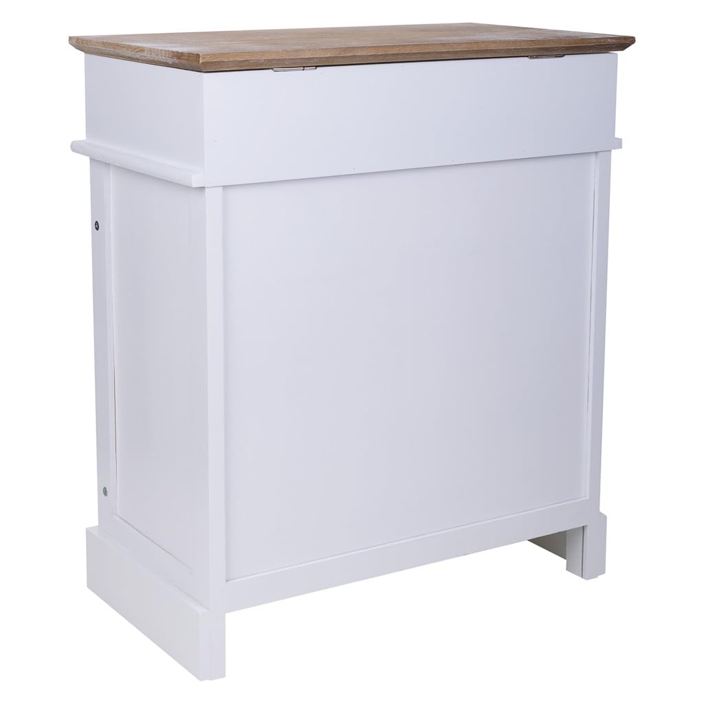 WANDERLUST DECO Zapatero de Madera Blanco 50x28x58