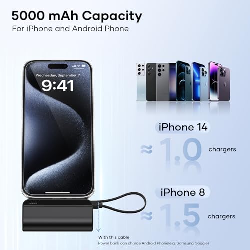 Cojion 5000Mah Mini Portable Charger Compatible With Iphone 14/13/12/11/Xr/Xs/X/8/7/6, Mfi Certified Ultra-Compact 20W Pd Fast Charging Power Bank Small Cute Battery Pack thumb #6