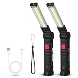 5 modos de iluminación: la linterna recargable tiene alto brillo / brillo medio / luz frontal / luz roja / luz estroboscópica roja, tres modos de luz blanca se pueden usar como linterna, luz de trabajo, luz de parrilla.