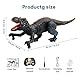 KBIBCK Ferngesteuertes Dinosaurier Spielzeug, 2.4 GHz Elektronik T-Rex Dino Spielzeug, mit Spray, Licht, Brüllen, Realistische Gehbewegungen, Kinderspielzeug für Jungen Mädchen ab 3 4 5 6 Jahre (Blau)