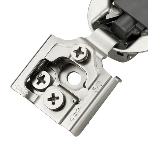 Image of 30 Pack 15 Pair 1-3 /8 inch Overlay Soft Close Hinges for Kitchen Cabinet Hinges Satin Nickel Hidden Hinges Stainless Steel Concealed Hinge self Closing