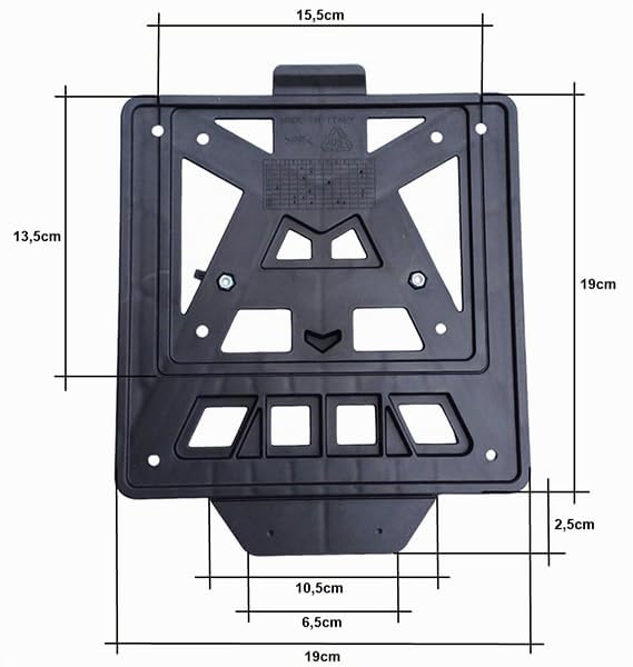 Rtech Kennzeichenhalter mit LED Integra schwarz für Yamaha T7