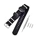 Produktbild Shieranlee NATO Nylon Strap Armband Kompatibel mit Casio G-Shock GA-110 120 GA-400 GD-100 DW-5600 GLS-8900 Canvas Men Bracelet Band Black Adapters