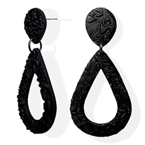 Colorful Handmade Teardrop Earrings For Women Dangling Lightweight Dangle Earrings Unique Statement Jewelry Accessories