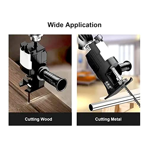 Hyranect Furadeira elétrica para adaptador de serra alternativo, Lâminas de serra de troca rápida Pa