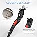 HARFINGTON Back Bike Kickstand Aluminium Adjustment Bicycle Center Mount Kick Stand Bikes Support Racks for 24-29 Inch Wheel with Tool, Black