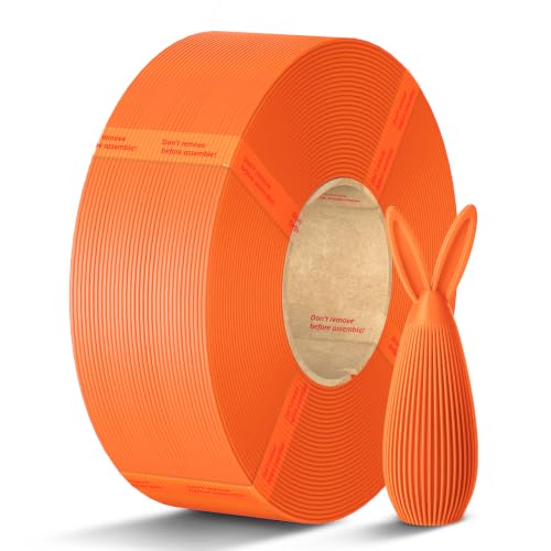 ANYCUBIC PLA Filament Refill, 1.75mm 3D Drucker Filament ohne Spule, Maßgenauigkeit +/- 0.02mm, passend zu den meisten wiederverwendbaren Spulen, 1KG Orange