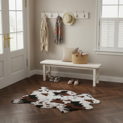 Tapete decorativo estilo vaca 75x110 cm faux fur miniatura 4