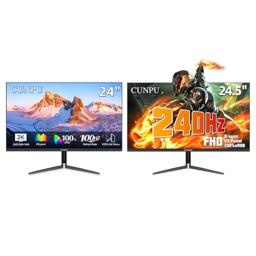 Image of CUNPU 24Inch 1080P+1440P moniotr