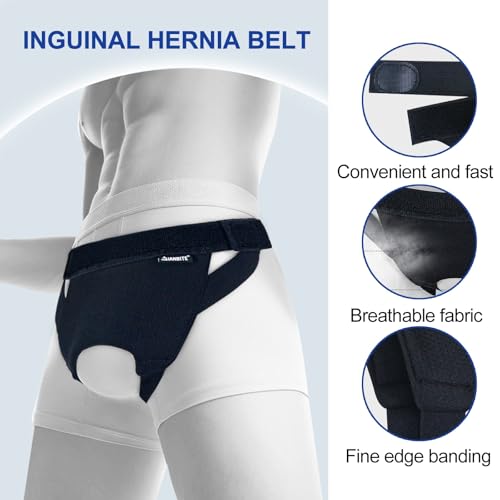 Faja Hernia Inguinal Hombre Soporte Ajustable 72-88cm miniatura 4
