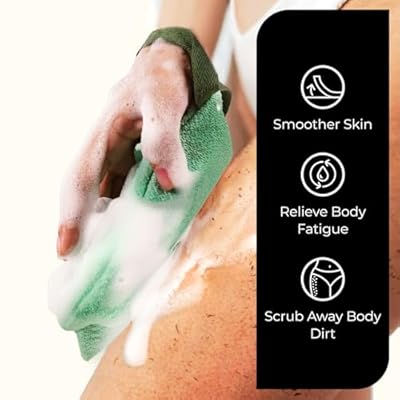 ZOMCHI 2pcs Grey Soap Bag and 2pcs Mint Soap Bag, Deep and Gentle Exfoliating