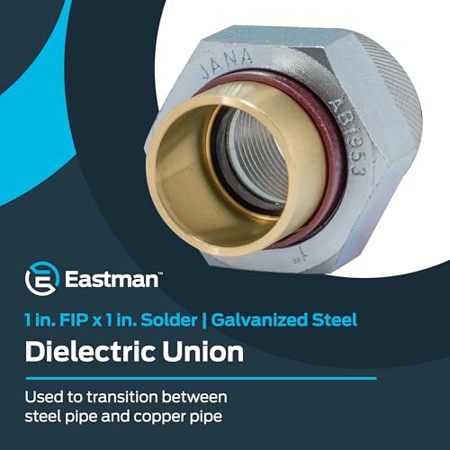 Image of Eastman 20505 Dielectric Union, 1 inch FIP x 1 inch Solder, Brass