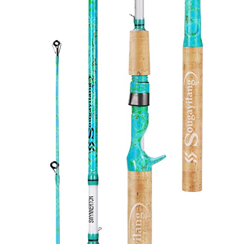 Sougayilang Fishing Rods Ultra Light Rods 2 Pieces Cork Handle Spinning &Baitcasting Rod for Trout Crappie by Sougayilang - Used condition - Image 2