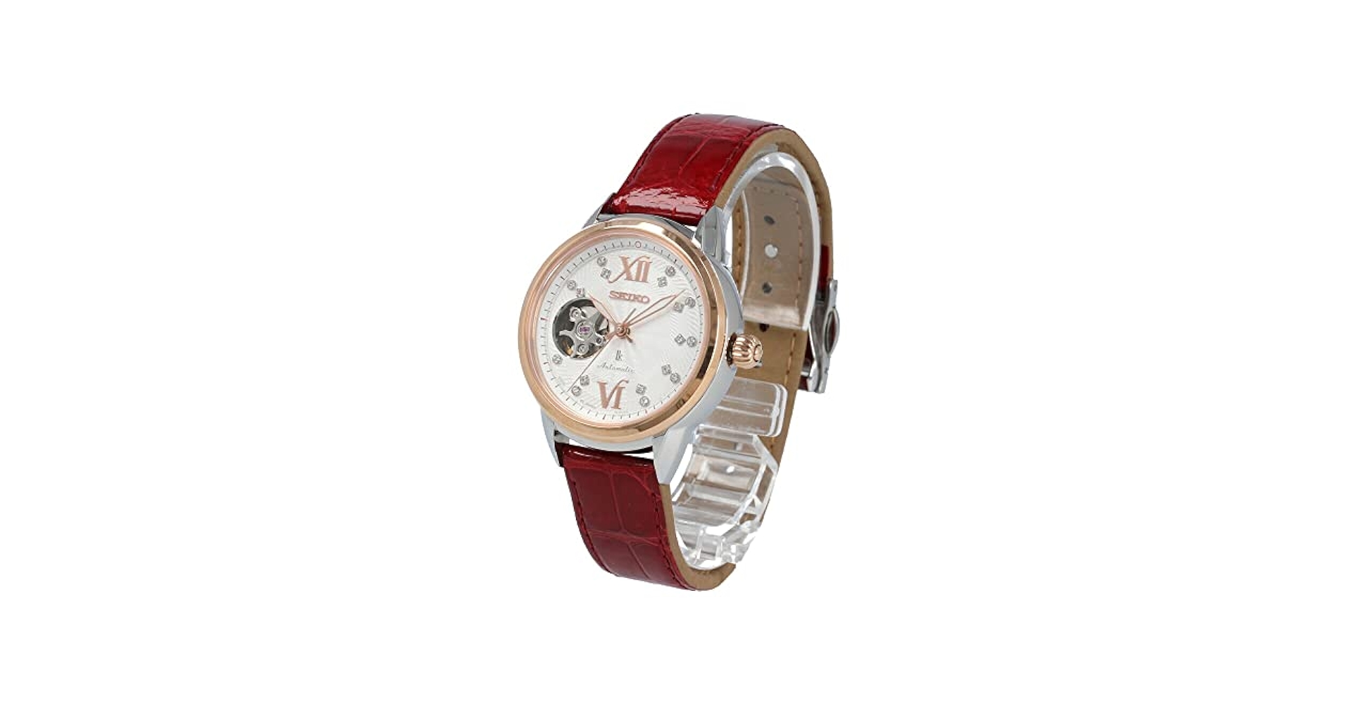 SEIKO lk オープンハート　スワロフスキー　腕時計　自動巻き Amazon.co.jp: SEIKO セイコー LUKIA ルキア 腕時計 時計