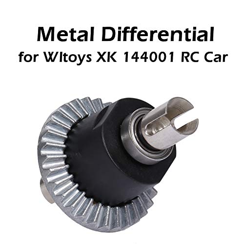 Goolsky Metal Differential Kompatibel mit Wltoys XK 144001 RC Auto Ersatzteil Differential für Wltoys XK 144001 1/14 2,4 GHz RC Buggy