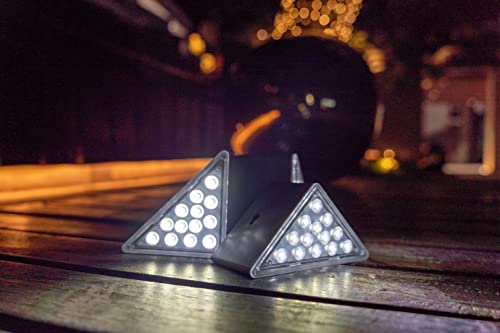 Zongxff Led Solar Stair Lights, Outdoor Step Lights,Solar Step Lights Outdoor Waterproof, Wiring-Free, Automatic On/Off, Cool White 6-Piece Light All Night For Garden Driveway #TOP6