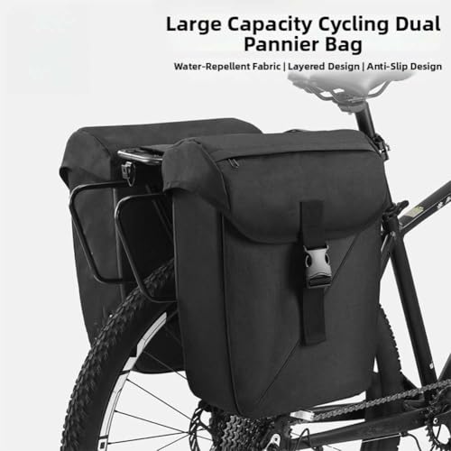 Bagage de vélo en nylon résistant à l'eau sacoche double compartiment - 4