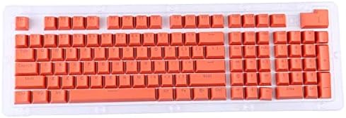 Tobo PBT Keycaps, Double-Shot Keycaps, Translucent Layer, Full 104 Keys Set, Compatible for Mx Switch Mechanical Keyboard (Orange)-(TD-613KM)