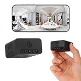 Mini Kamera,1080P Mini Überwachungskamera Innen Für Live Übertragung Handy APP,Überwachungskamera aussen mit Akku,Nachtsicht,Tonausgabe,TF-Speicher/Cloud für Haus,Shop,Haustiere & Abenteuer