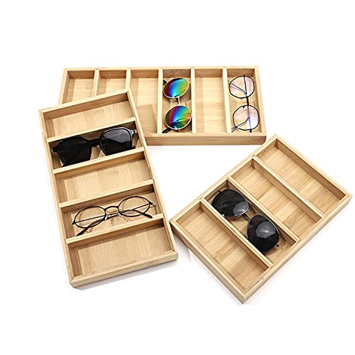 Soporte para Gafas de Sol de 5 Rejillas en Madera para una Exhibición Elegante 5
