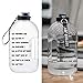 Luzhengyang 1 Gallon BPA-Free Sports Water Bottle with Handle for Gym Camping Workouts - Reusable Wide Mouth Hydration Jug Leak-Proof Design 3.78L Capacity