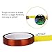 AIYUNNI High Temperature Heat Resistant Tape (1 inch X 108 FT) - Polyimide Film Adhesive Tape for Heat Press, Sublimation, 3D Print Bed, Soldering, Protecting CPU, PCB Circuit Board