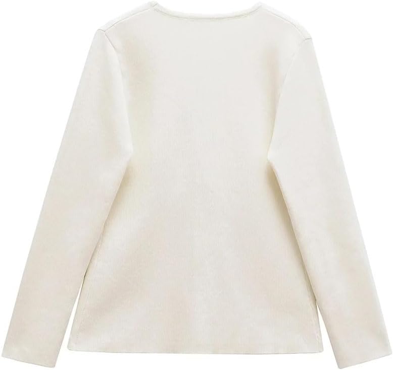 Women Tops V-Neck Knitted Cardigans Simple Temperament Sweater Coat Outerwears Knitwear
