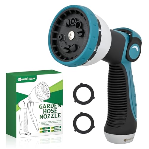 Yesker Garden Hose Nozzle Heavy Duty ABS Water Hose Sprayer for Outdoor