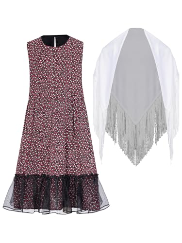 Traje la actividad del centenario la escuela niños vestido floral iiniim 3