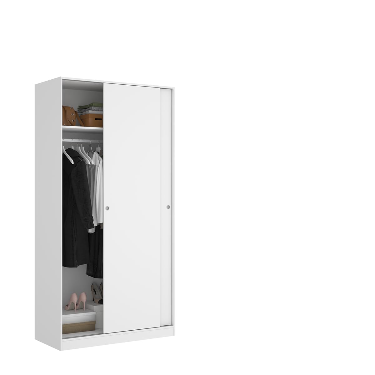 DEKIT GRUPO RIMOBEL SLIDE- Armario 2 Puertas correderas - Blanco - 100x204x50cm