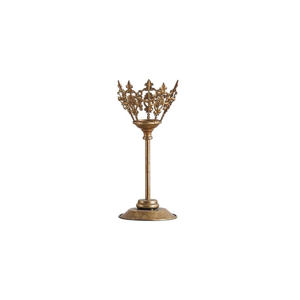 Candlestick Holders Home Retro Old Candlestick Ornaments Romantic Candlelight Dinner Decorations Candlesticks Holders for Home Decor(A)