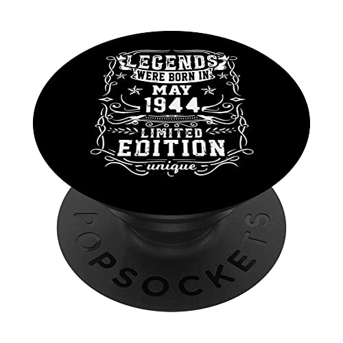 Cumpleaños Mayo 1944 Edición Limitada Regalo Legend May PopSockets PopGrip Intercambiable