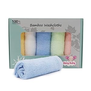 Fairy Baby Weiche Bambus Waschlappen 5er Pack