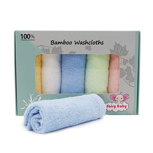 Fairy Baby Weiche Bambus Waschlappen 5er Pack