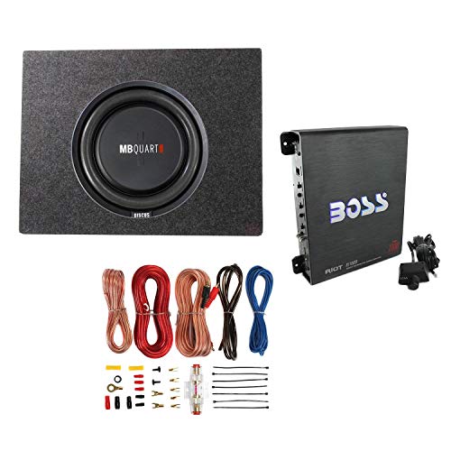 MB Quart 400 Watt 12 Inch Subwoofer + Slim Sub Box Enclosure +