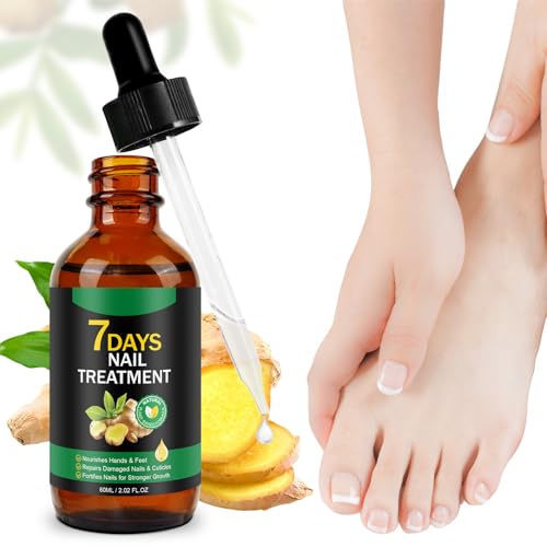 Tiuedu Nail Growth Serum, Ginger Nail Serum, Nails Repair Cuticles Oil, Ginger Nail Oil for Strengthen & Promote Nails Growth, Natural Plant Formula