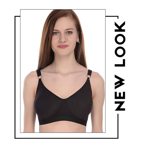 Image of Viral Girl Cotton Hosiery Women's Bra | Non-Padded Wire-Free Design with Adjustable Straps | Full Coverage Comfortable Bra | Soft Stretchable Fabric for All Day Support