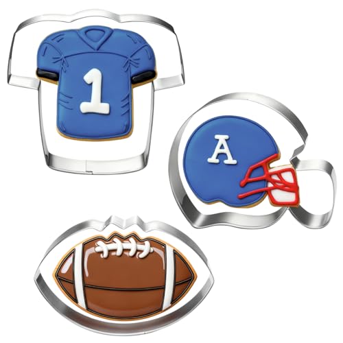 LUBTOSMN 3-Pc Football Helmet Set