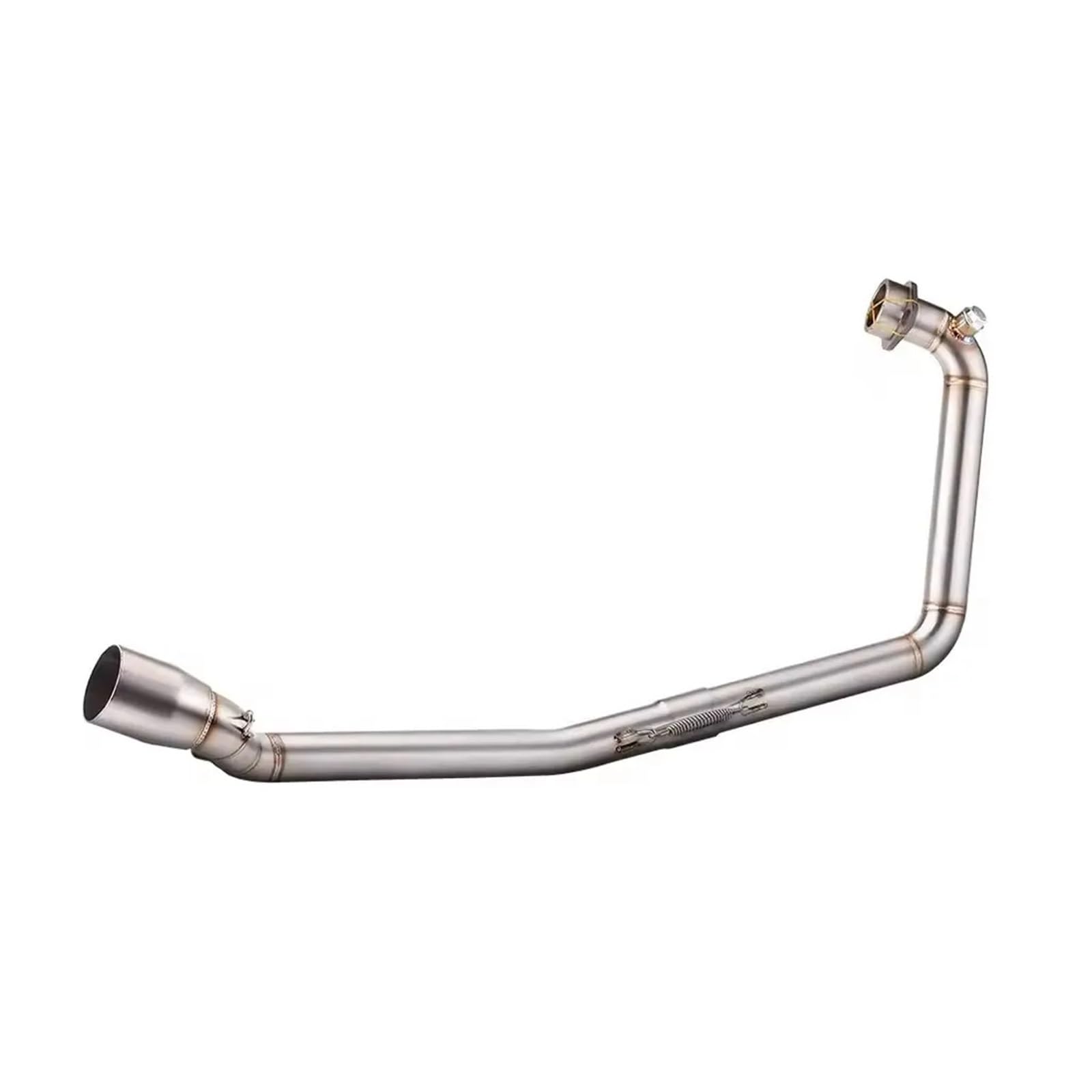 D'échappement Moto Collecteur d'échappement Escape Moto, Tube de Liaison, Silencieux intermédiaire à Enfiler, Compatible avec Les modèles pour GSX-R 150 et 125 (2017-2021), GSX-S 150 et 125.