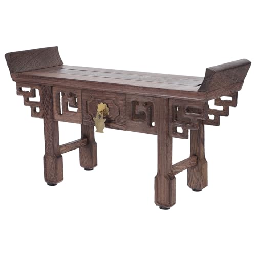 CALLARON Pedestal Pequeño de Madera de Pollo Alada para Exhibición de Antigüedades, Expositor para Macetas y Jarrones, Soporte Artesanal para Decoración del Hogar y Oficina, Base