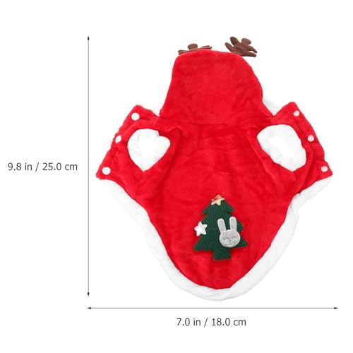 Disfraz de Reno para Perro Small Rojo POPETPOP miniatura 2