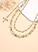 Gold Layered Pants Wallet Chains for Men Fashion Jean Pocket Chain Exquisite Rhinestone Flower Pearl Purse Bag Charm