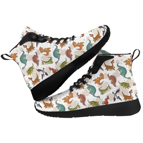 Dinosaur Shoes for Women Men High Top Sneakers High Top Shoes Gifts for Him Her2