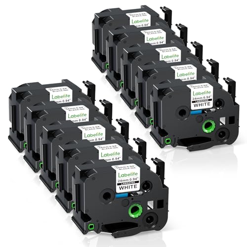 Labelife Brother TZe-251 TZe251 TZe TZe[v 24mm 0.94 ~l[gzCgP ^b`x[J[e[v 1C` Brother PT-D600 PT-D610BT PT-P710BT PT-P700 PT