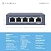 Amcrest 6-Port POE+ Power Over Ethernet Switch with Metal Housing, 4-Ports POE+ 802.3at 65W