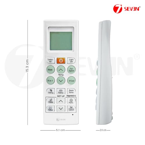 Image of 7SEVEN Compatible with Lg Ac Remote AKB75415306 Model 36K Suitable for Split 1 1.5 2 Ton Window and Cassette Air Conditioner
